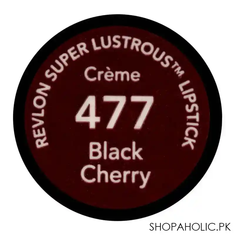 revlon super lustrous creme lipstick, 477 black cherry image3