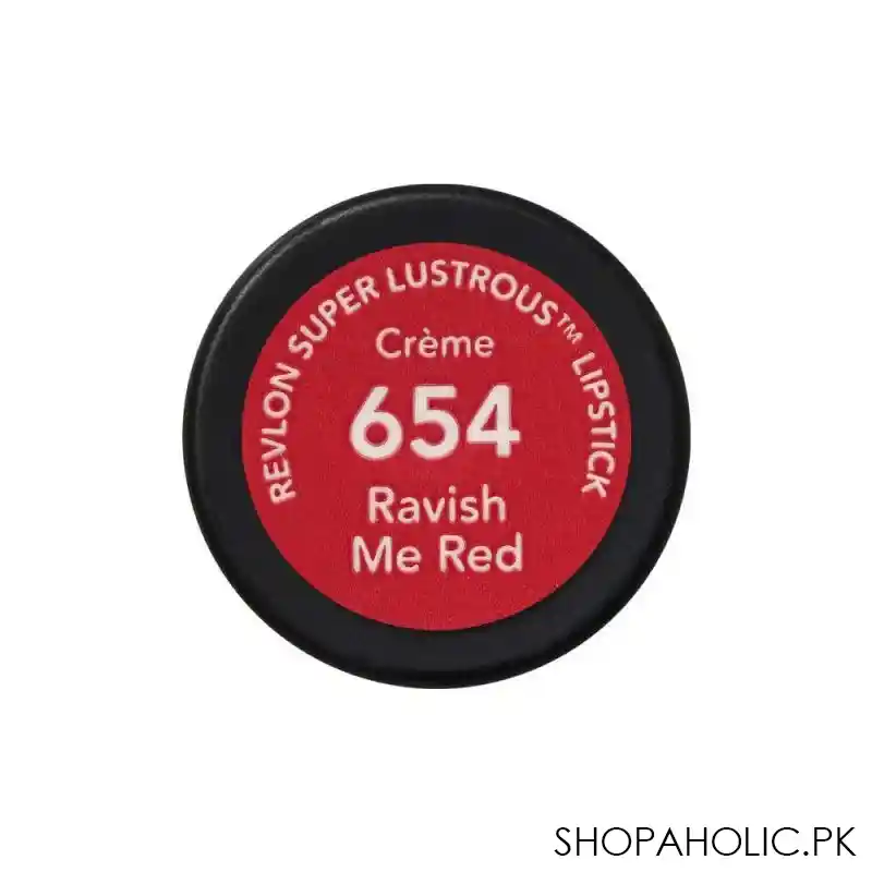 revlon super lustrous creme lipstick, 654 ravish me red image3