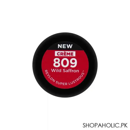 Revlon Super Lustrous Creme Lipstick, 809 Wild Saffron - Image 2