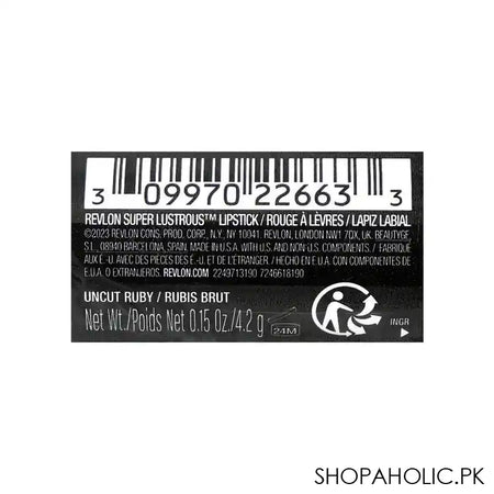 Revlon Super Lustrous Creme Lipstick, 810 Uncut Ruby - Image 4