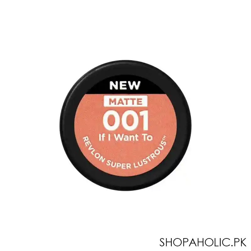 revlon super lustrous matte lipstick, 001 if i want to image3