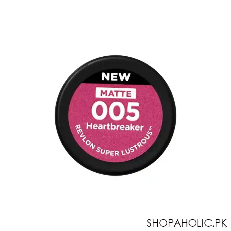 revlon super lustrous matte lipstick, 005 heartbreaker image3