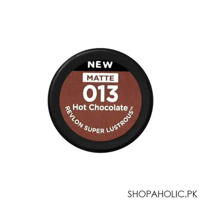 revlon super lustrous matte lipstick, 013 hot chocolate image3