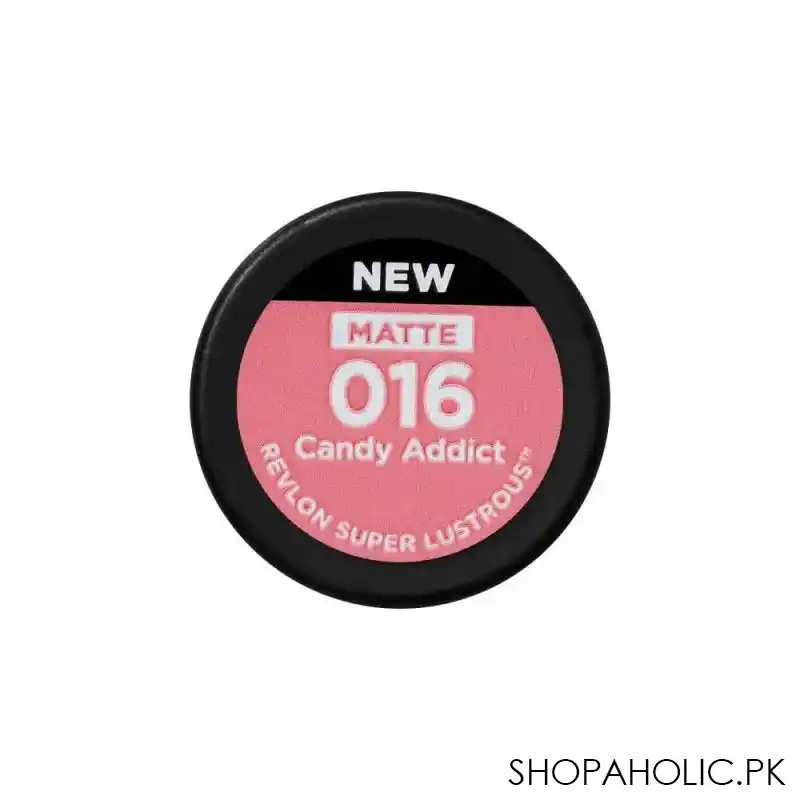 revlon super lustrous matte lipstick, 016 candy addict image3