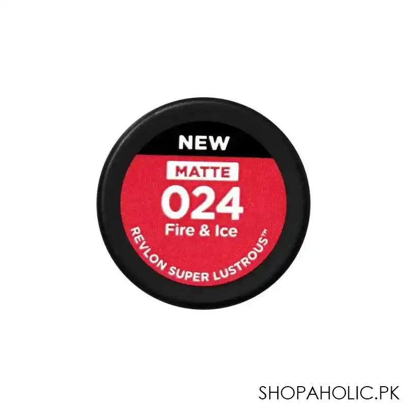 revlon super lustrous matte lipstick, 024 fire & ice image3