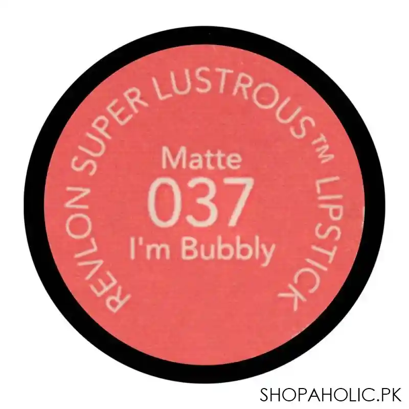 revlon super lustrous matte lipstick, 037 i'm bubbly image3