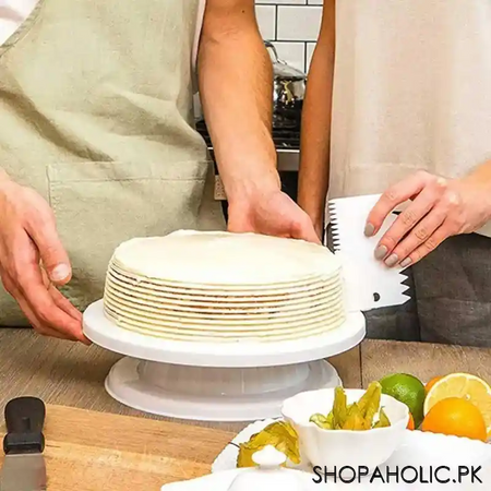 revolving cake turntable stand image3