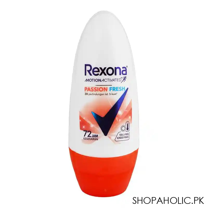 Rexona Motion Activated 72 Hours Passion Roll On, For Women, 50ml - Main Image