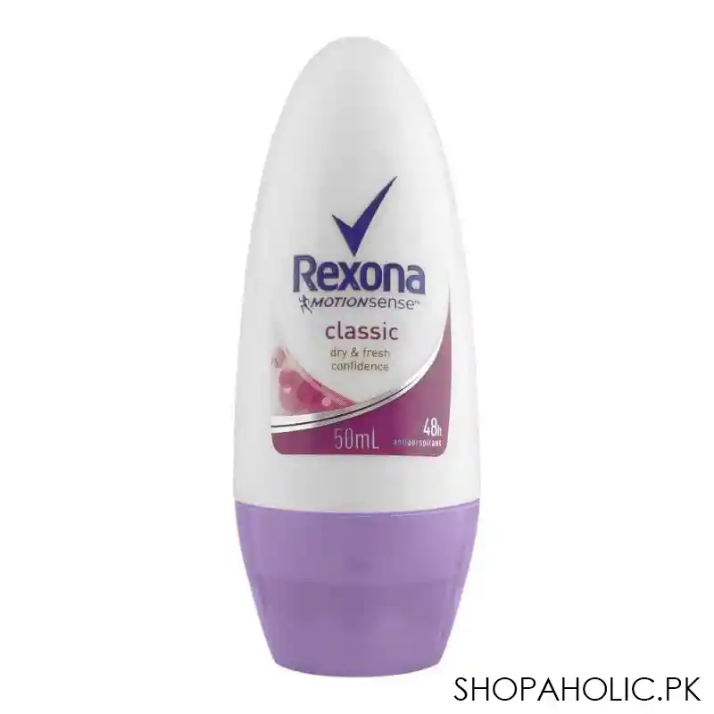 rexona motion sense classic dry & fresh confidence 48h anti perspirant roll on, for men, 50ml main image