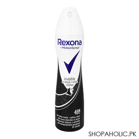 Rexona Motion Sense Invisible On Black+White Clothes Body Spray, 48 Hours Lasting, For Women's, 200ml - Main Image
