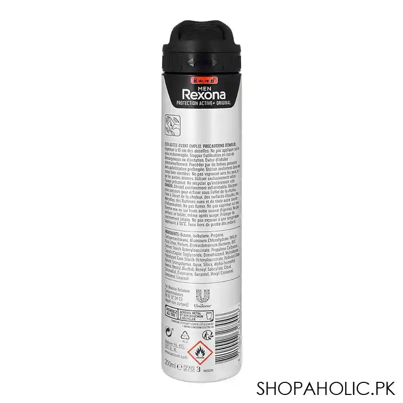 Rexona Motion Sense Protection Active+ Original Body Spray, 48 Hours Lasting, For Men's, 200ml - Image 3