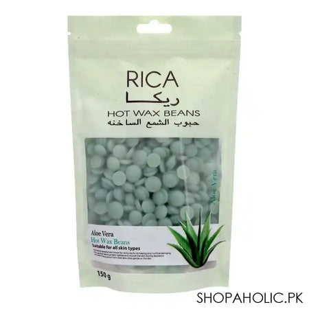 RICA Aloe Vera Hot Wax Beans, All Skin Types, 150g - Main Image