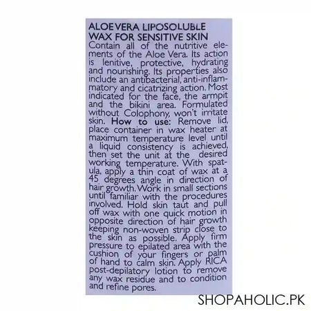 RICA Aloe Vera Sensitive Skin Liposoluble Wax 400ml - Image 3