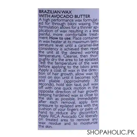 rica avocado butter brazilian wax 400ml image3