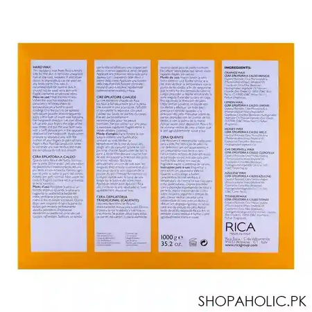 RICA Lemon Hard Wax 1000gm - Image 2