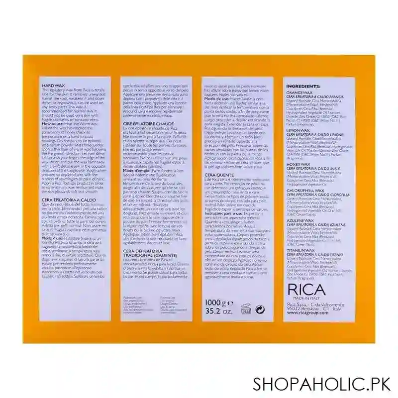 rica lemon hard wax 1000gm image2