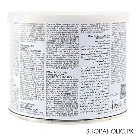 rica olive oil dry skin liposoluble wax 400ml image2