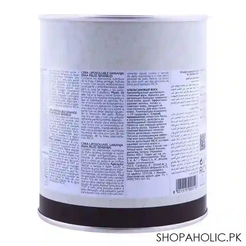 rica orange sensitive skin liposoluble wax 800ml image2