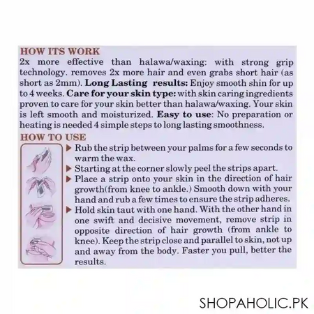 rica strawberry face wax strip, 20 pack, for dry skin image3