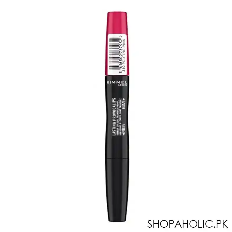 rimmel lasting provocalips 18h lip colour, 310, pouting pink image2
