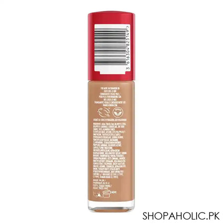 Rimmel London Lasting Finish Up to 35 Hour Hydration Boost Foundation, 300 Sand, 30ml - Image 2