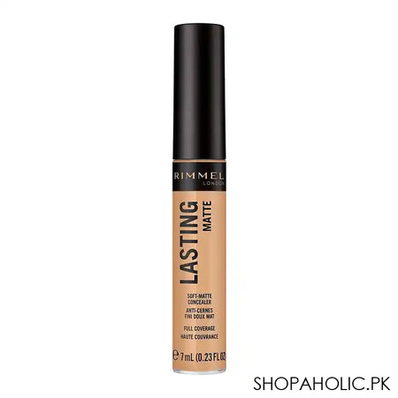 Rimmel Long Lasting Matte Full Coverage Concealer, 025 True Beige 7ml - Main Image