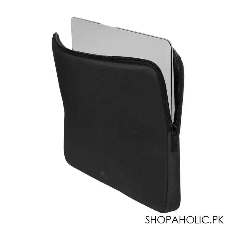 Rivacase 13.3-14 Inches Eco Laptop Sleeve, Black, 7703 - Image 2