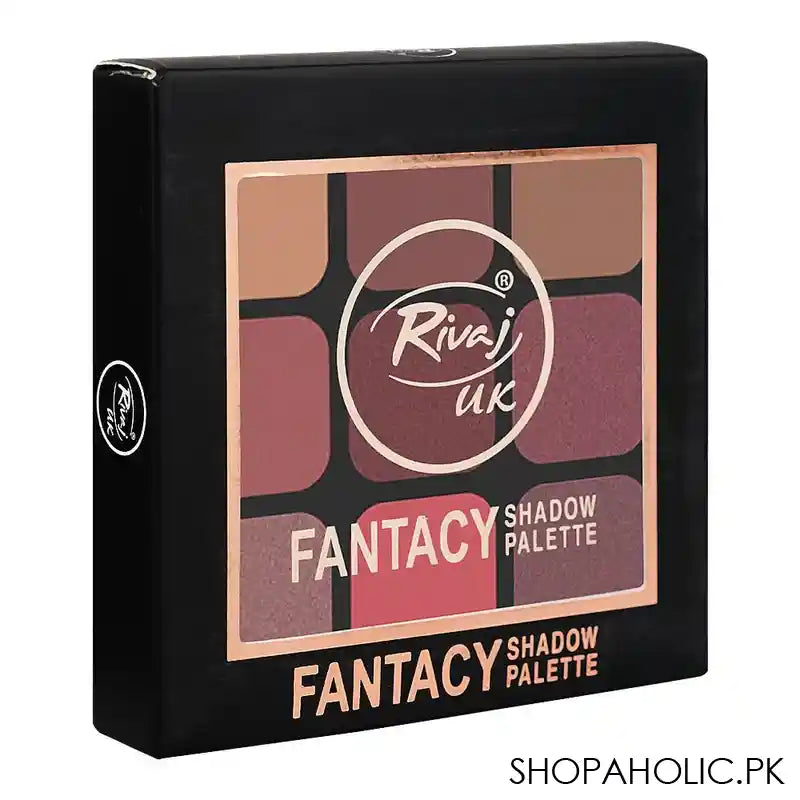 Rivaj UK 9 In 1 Fantasy Eyeshadow Palette, Highly pigmented, Velvety texture, 01 - Image 2