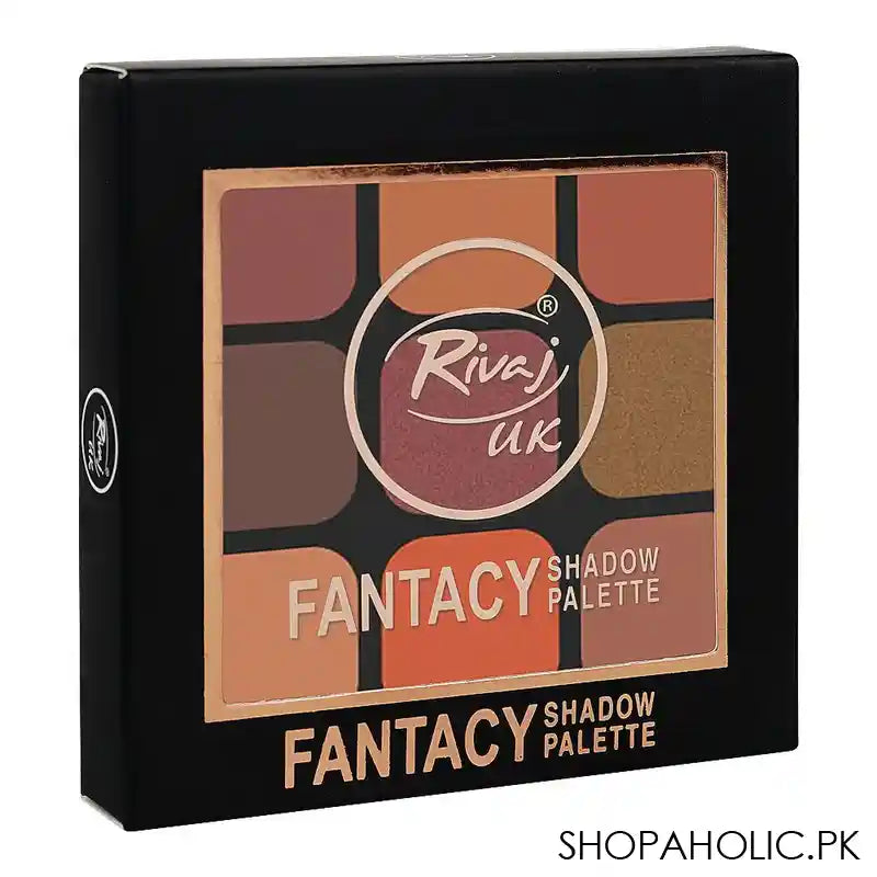 Rivaj UK 9 In 1 Fantasy Eyeshadow Palette, Highly pigmented, Velvety texture, 03 - Main Image