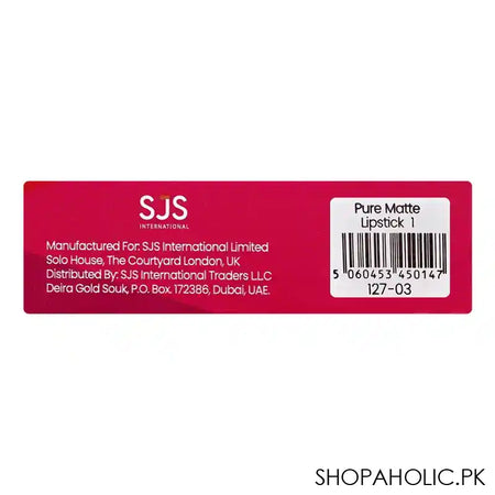 Rivaj UK Pure Matte Lipstick, Non-Drying Formula, 01 - Image 3