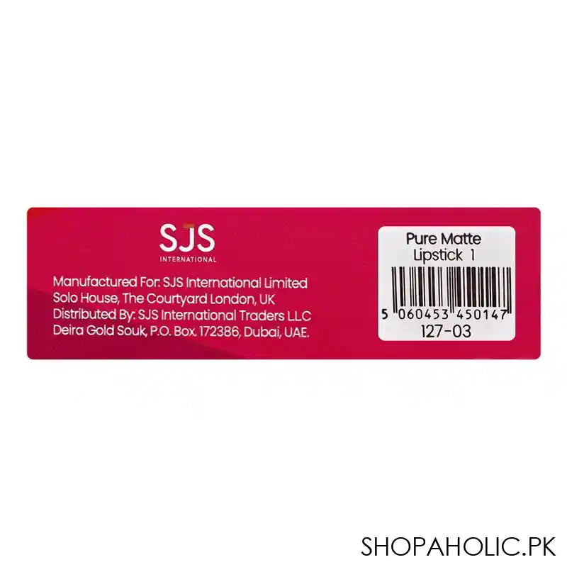 Rivaj UK Pure Matte Lipstick, Non-Drying Formula, 01 - Image 3