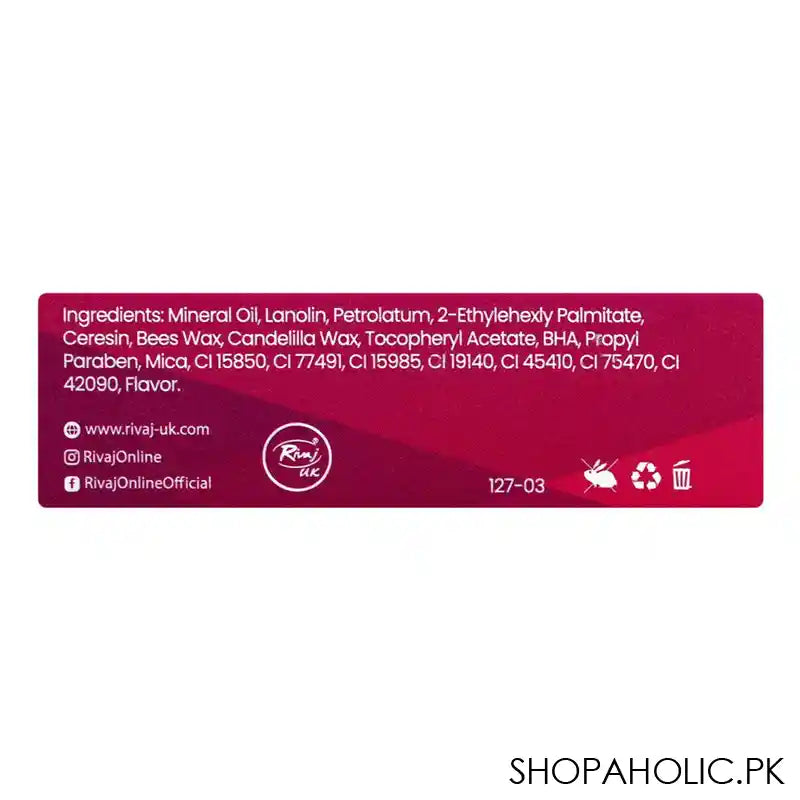 Rivaj UK Pure Matte Lipstick, Non-Drying Formula, 01 - Image 4