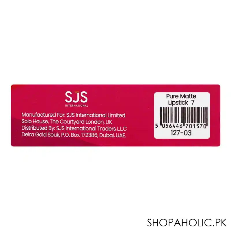 Rivaj UK Pure Matte Lipstick, Non-Drying Formula, 07 - Image 4