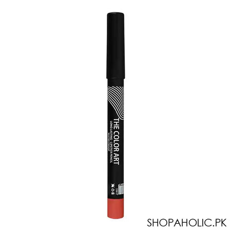 Rivaj UK The Color Art Long Lasting Waterproof Lipstick Pencil, 32 Orange Red - Main Image