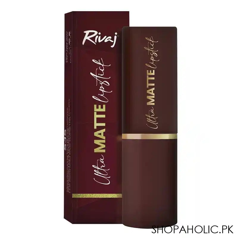 Rivaj UK Ultra Matte Lipstick, No-budge formula, 01 - Image 3
