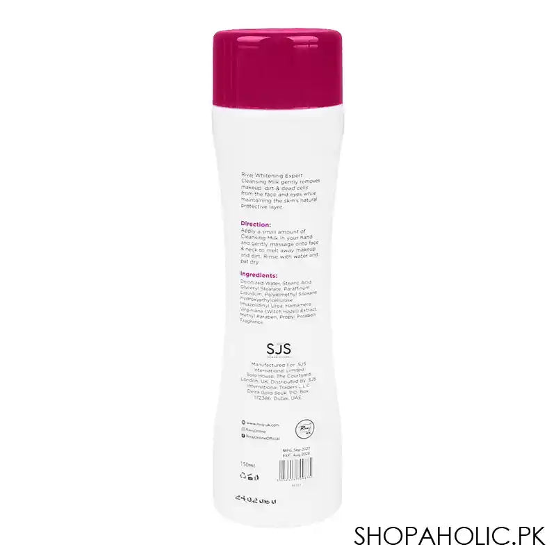 Rivaj Whitening Expert Cleansing Milk, For All Skin Types, 150ml - Image 3
