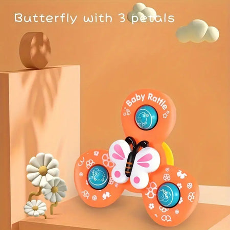 Rotating Suction Rattle Toy for babies – Set of 3