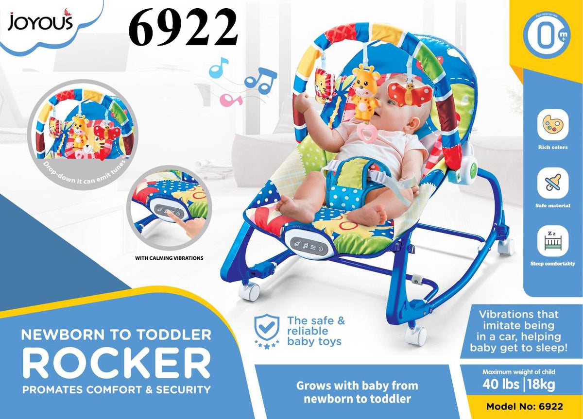 Joyous 4  in 1 Rocker Blue