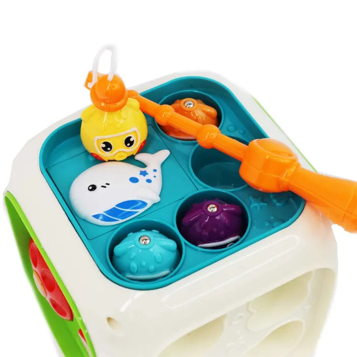 6 in 1 Activity Cube Box With Piano And Drum For Toddlers