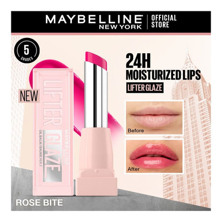 Maybelline New York Lifter Glaze Oil Balm, 003 Rose Bite, 2.8g - Image 2