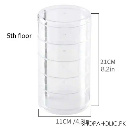 rotatable jewelry storage box with lid organizer image10