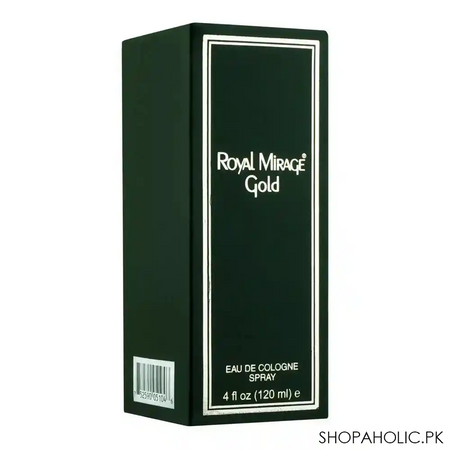 royal mirage gold eau de cologne, for men, 120ml image2