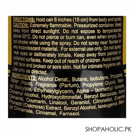 Royal Mirage Night Refreshing Perfumed Body Spray, For Men & Women, 200ml - Image 2