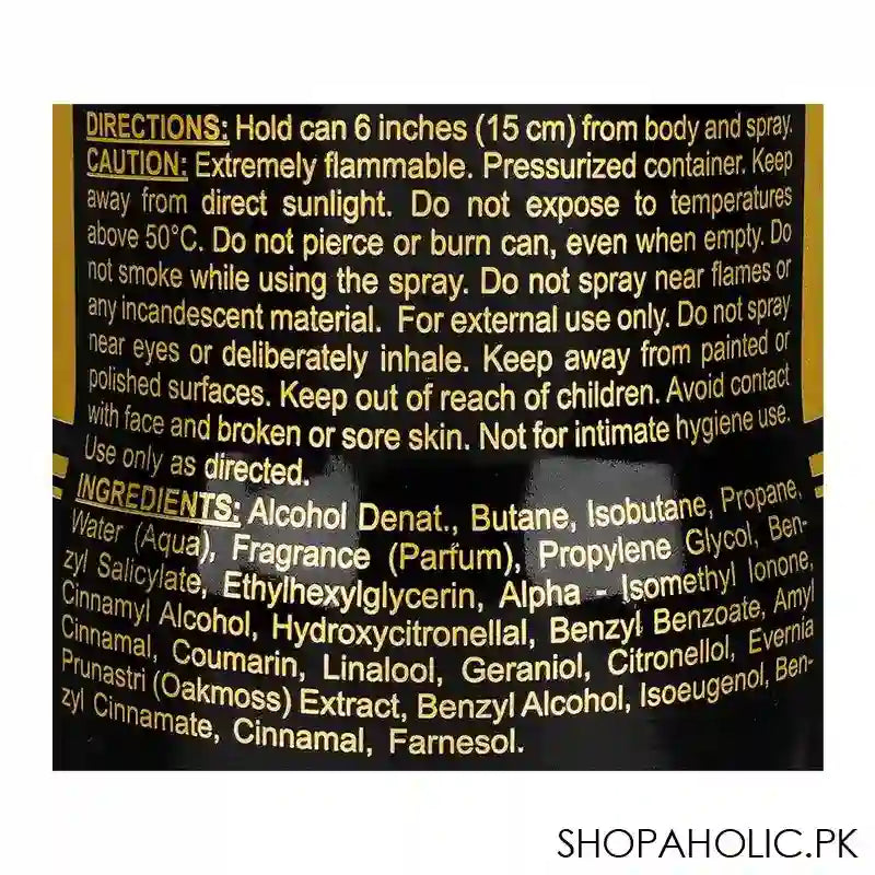 Royal Mirage Night Refreshing Perfumed Body Spray, For Men & Women, 200ml - Image 2