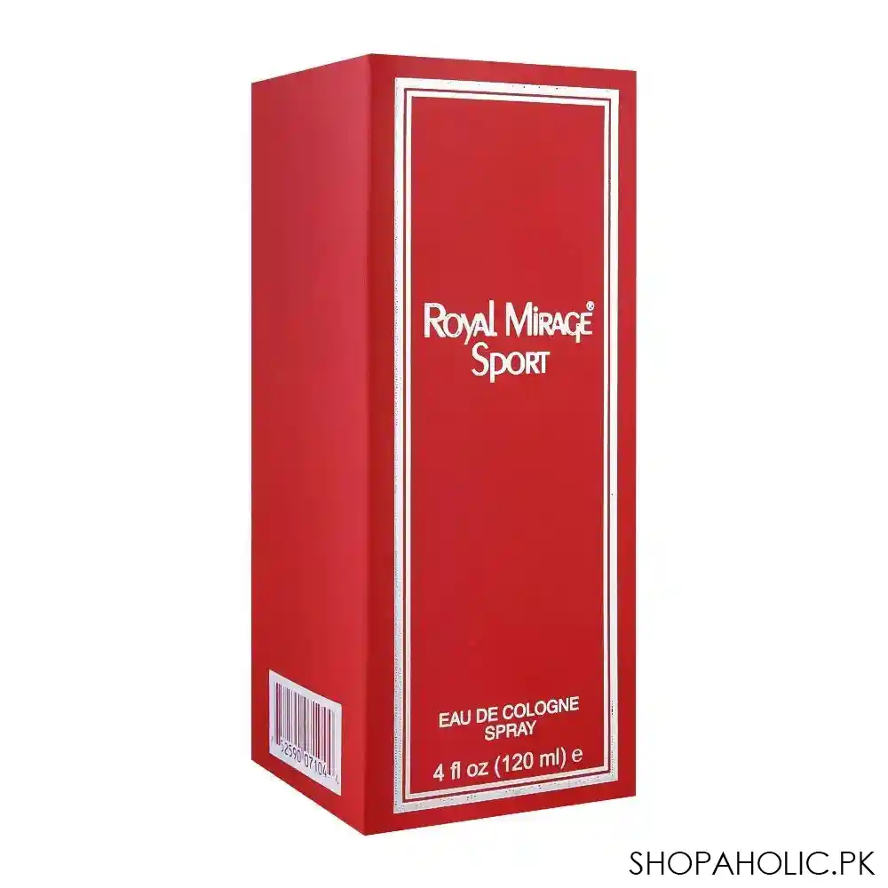 royal mirage sport eau de cologne, fragrance for men, 120ml image2