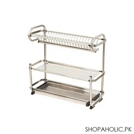 royalford 3 tier dish rack & glass holder, rf8294 main image