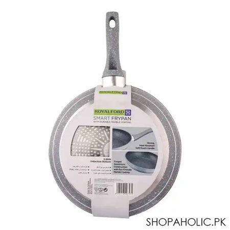 royalford granite smart frypan, 30cm, grey, rf9466 image2