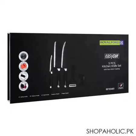 royalford non stick coating knife set, 5's rf10461 image2
