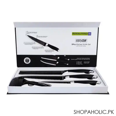 royalford non stick coating knife set, 5's rf10461 image3