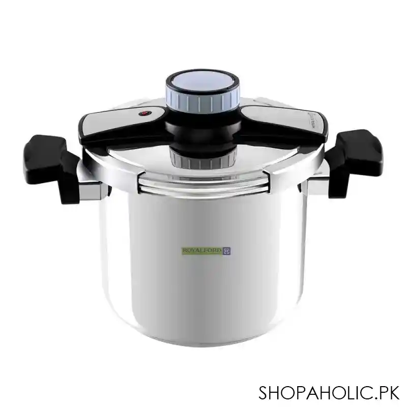 royalford stainless steel pressure cooker, 7ltr, rf7605 main image